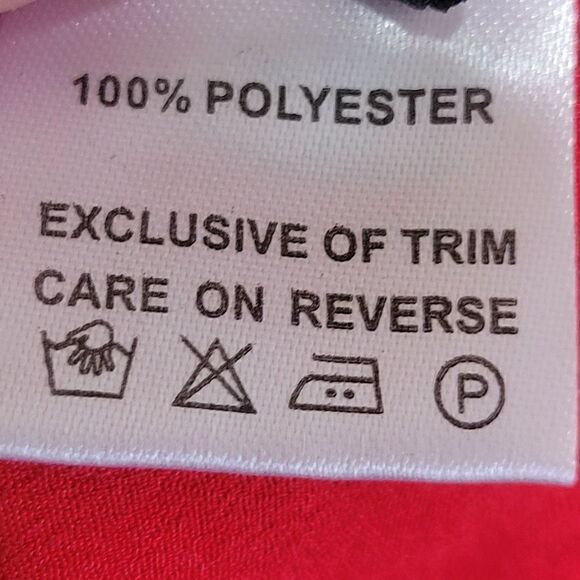 Vintage Navy & Red Lace 3/4 Sleeve Maxi Gown - Picture 10 of 12